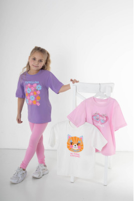 Комплект для дівчаток з 3-х футболок